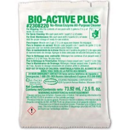 STEARNS PACKAGING Stearns Bio-Active Plus Floor Cleaner - 2.5 oz Packs, 72 Packs/Case - 2308220 2308220